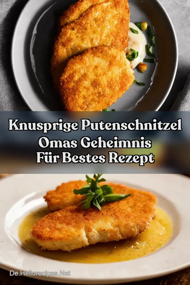 Knusprige Putenschnitzel Omas Geheimnis f&uuml;r Bestes Rezept