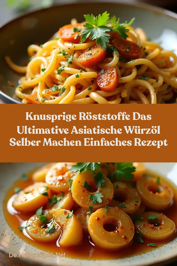 Knusprige Röststoffe Das Ultimative Asiatische WürzÖl Selber Machen Einfaches Rezept