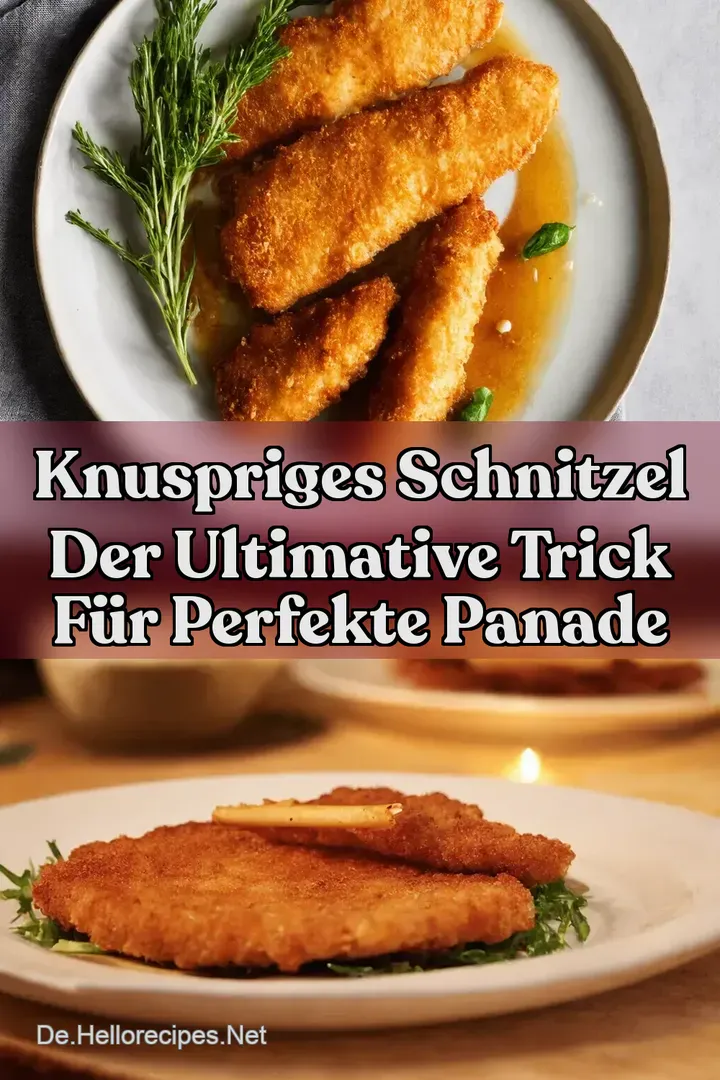 Knuspriges Schnitzel Der Ultimative Trick f&uuml;r Perfekte Panade