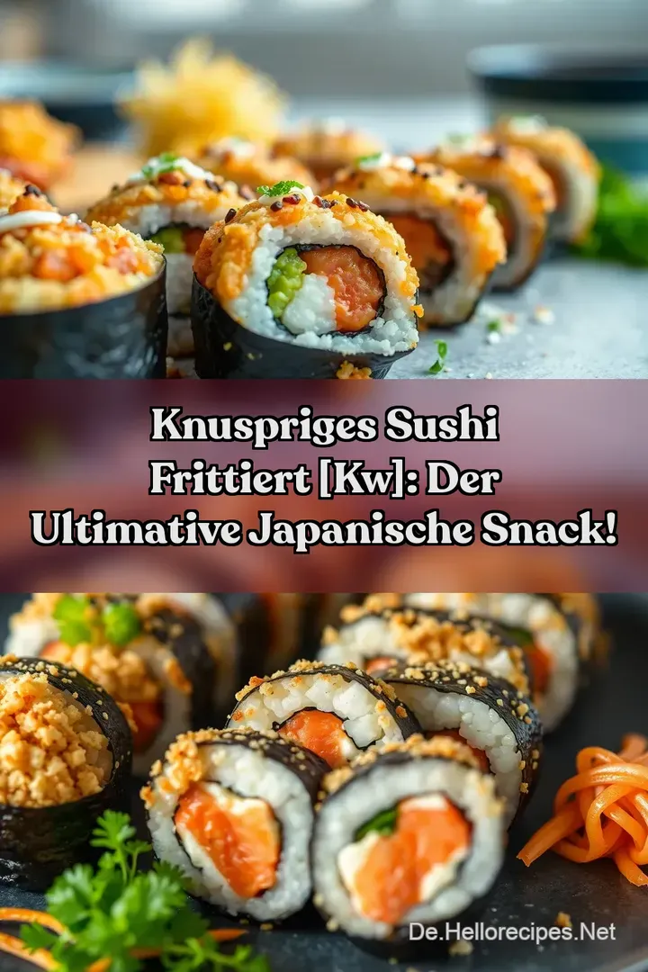 Knuspriges Sushi Frittiert [kw]: Der ultimative japanische Snack!