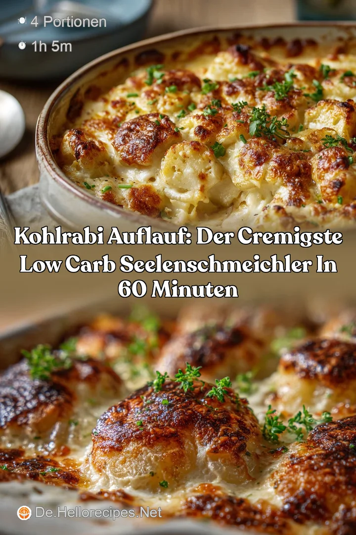 Kohlrabi Auflauf: Der cremigste Low Carb Seelenschmeichler in 60 Minuten