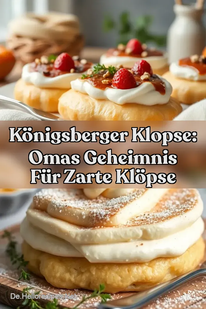 Königsberger Klopse: Omas Geheimnis für zarte Klöpse