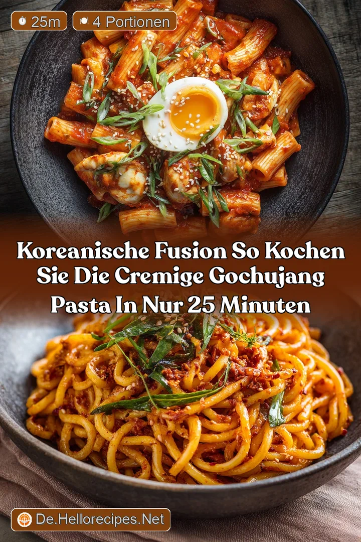 Koreanische Fusion So kochen Sie die cremige Gochujang Pasta in nur 25 Minuten