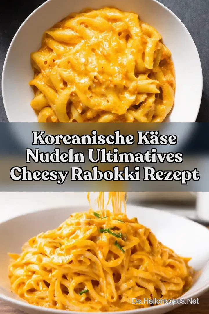 Koreanische Käse Nudeln Ultimatives Cheesy Rabokki Rezept