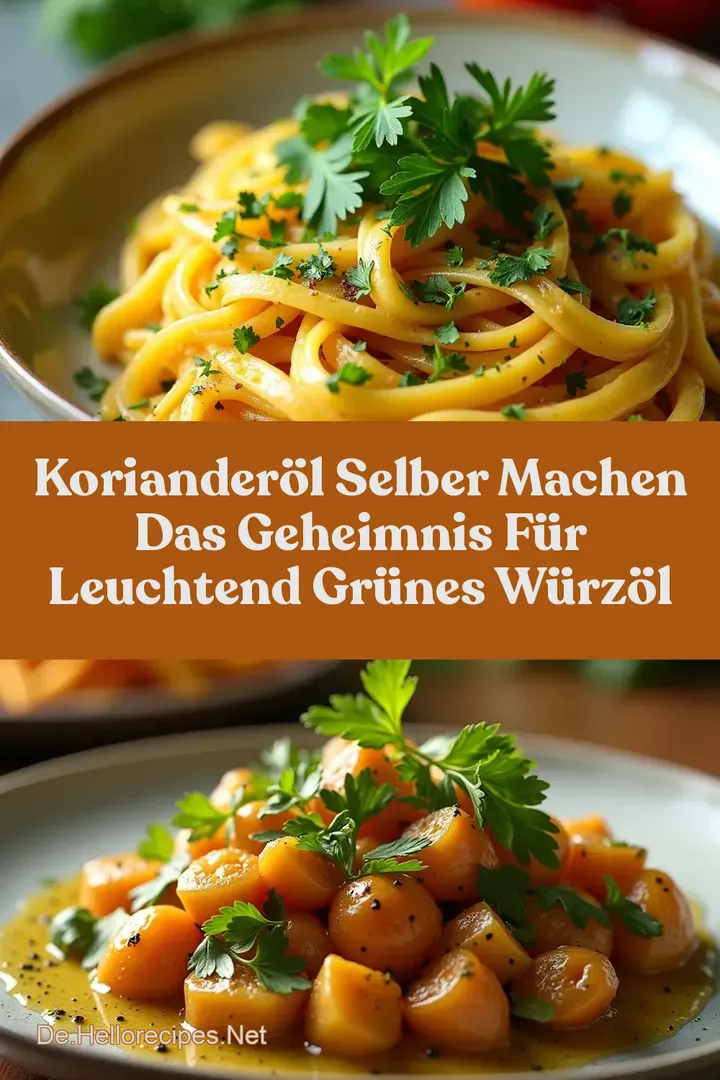 Korianderöl Selber Machen Das Geheimnis für Leuchtend Grünes Würzöl