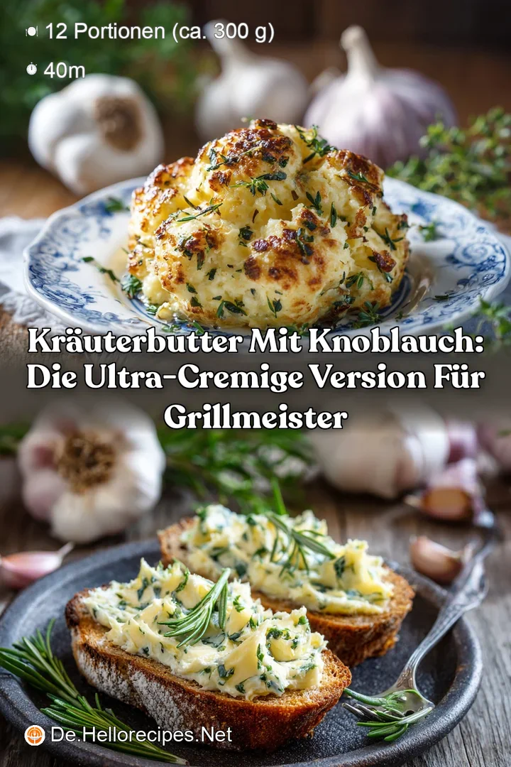 Kr&auml;uterbutter mit Knoblauch: Die ultra-cremige Version f&uuml;r Grillmeister