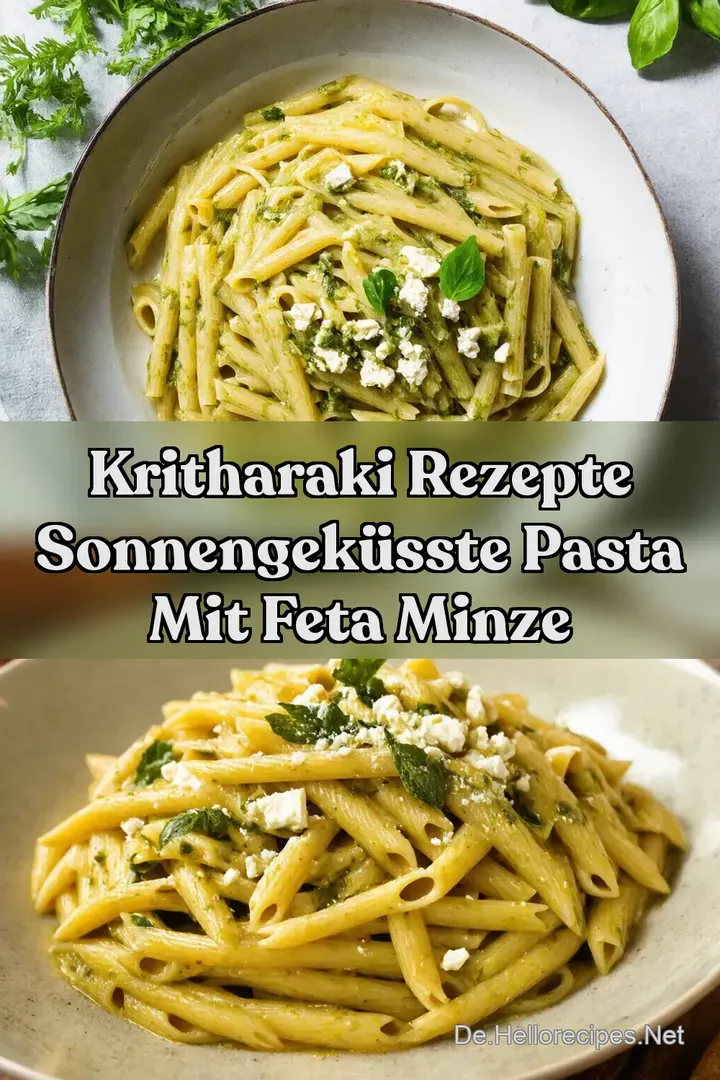 Kritharaki Rezepte Sonnengek&uuml;sste Pasta mit Feta Minze