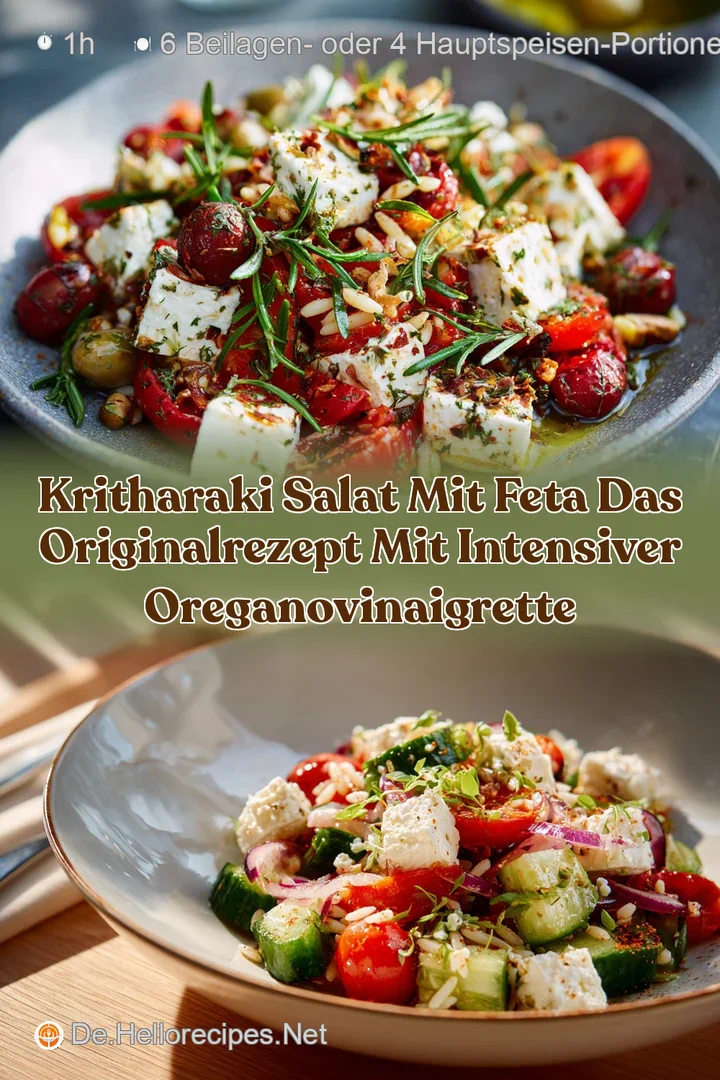 Kritharaki Salat mit Feta Das Originalrezept mit intensiver OreganoVinaigrette