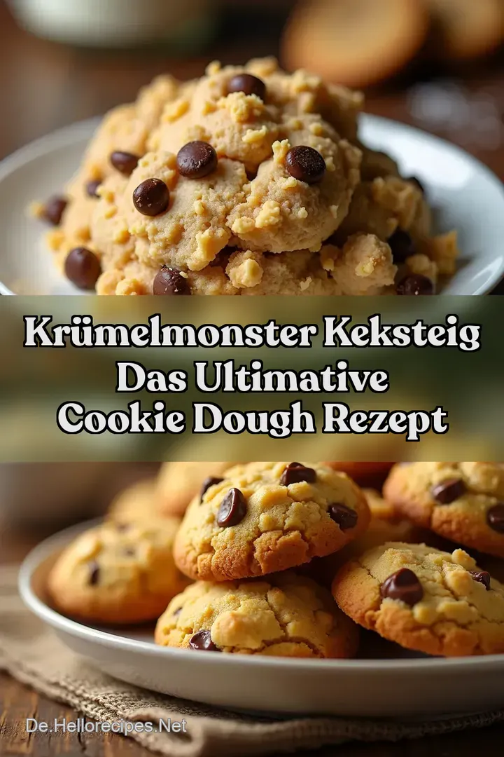 Kr&uuml;melmonster Keksteig Das Ultimative Cookie Dough Rezept