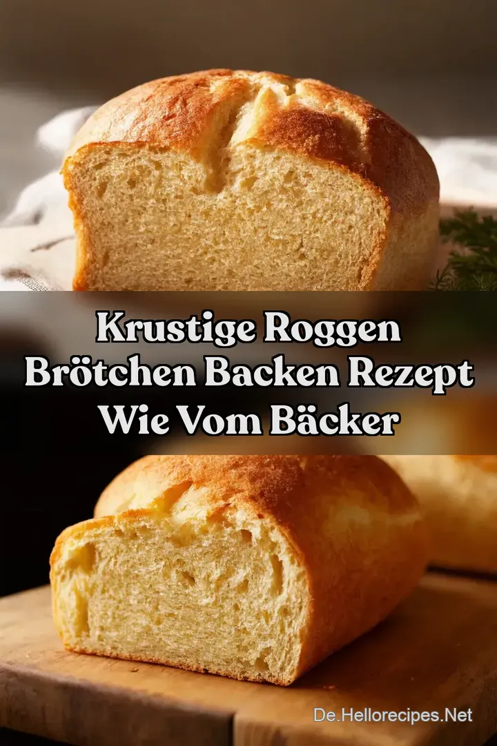 Krustige Roggen Brötchen backen Rezept wie vom Bäcker