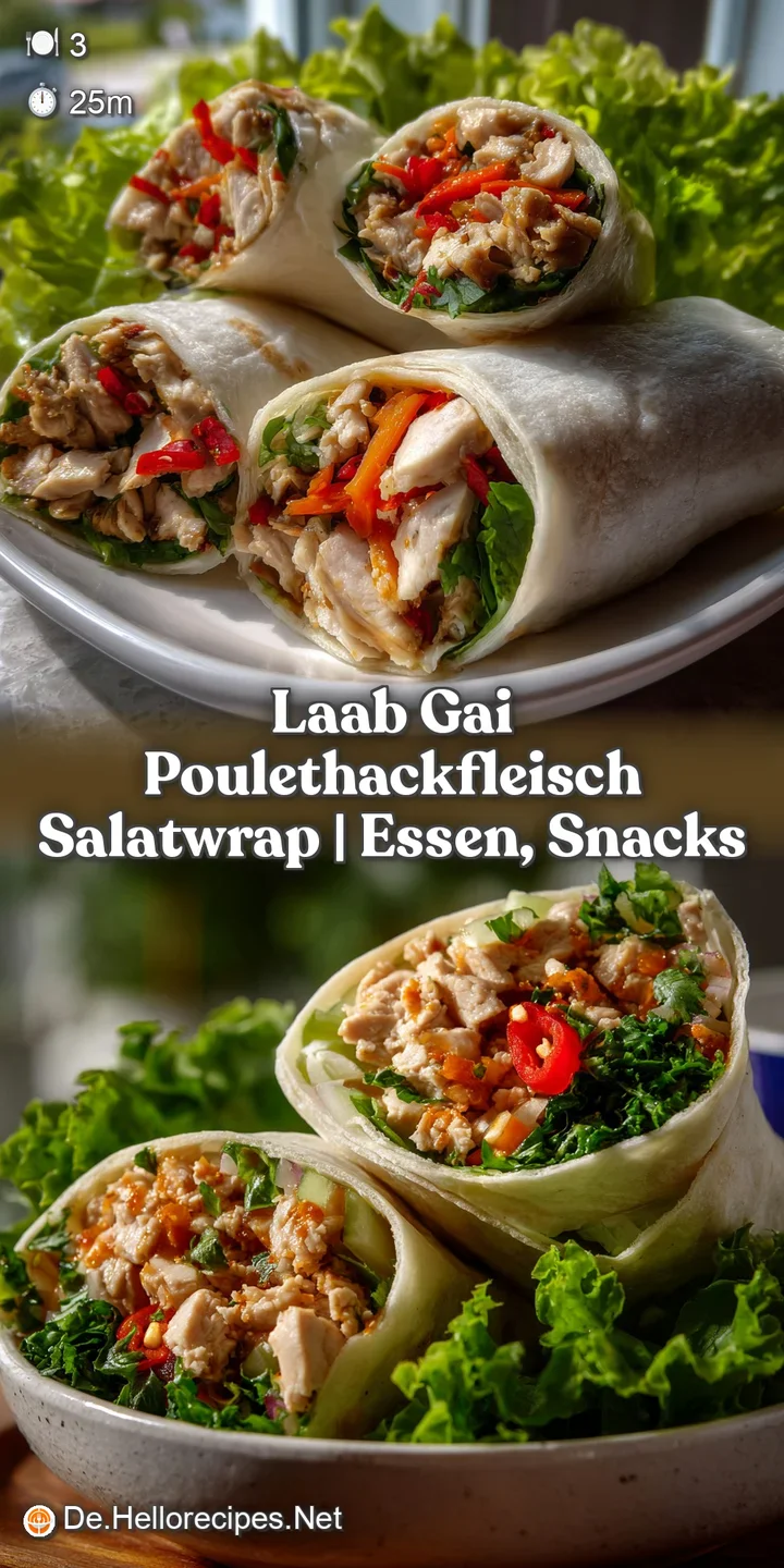 Vibrant minced chicken salad in a lettuce wrap, bursting with bright colors and a zesty, refreshing presentation.