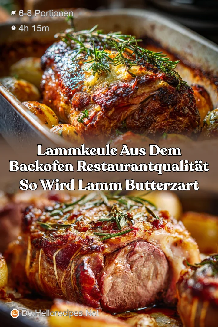 Lammkeule aus dem Backofen RestaurantQualit&auml;t So wird Lamm butterzart