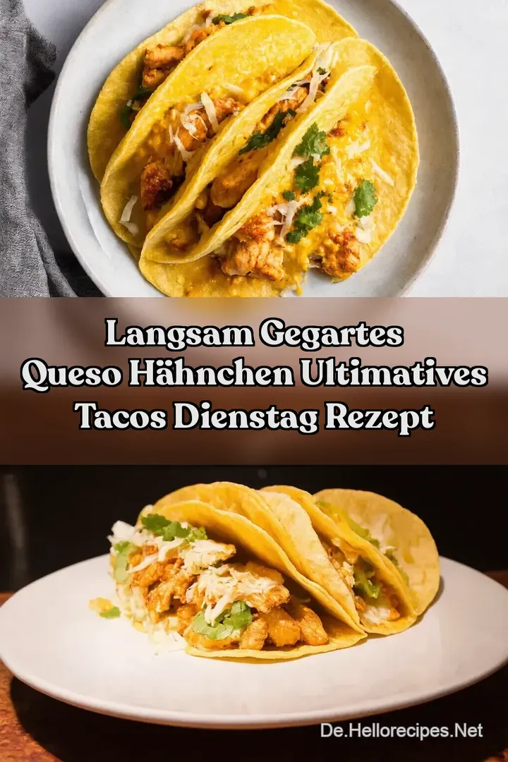 Langsam gegartes Queso H&auml;hnchen Ultimatives Tacos Dienstag Rezept