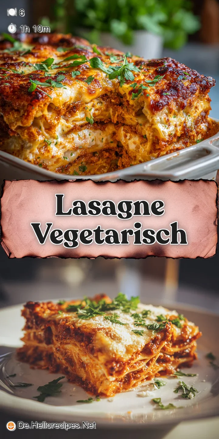 Close-up of bubbly, browned cheese topping a vegetarian lasagna, hinting at the warm, savory flavors underneath the surface.