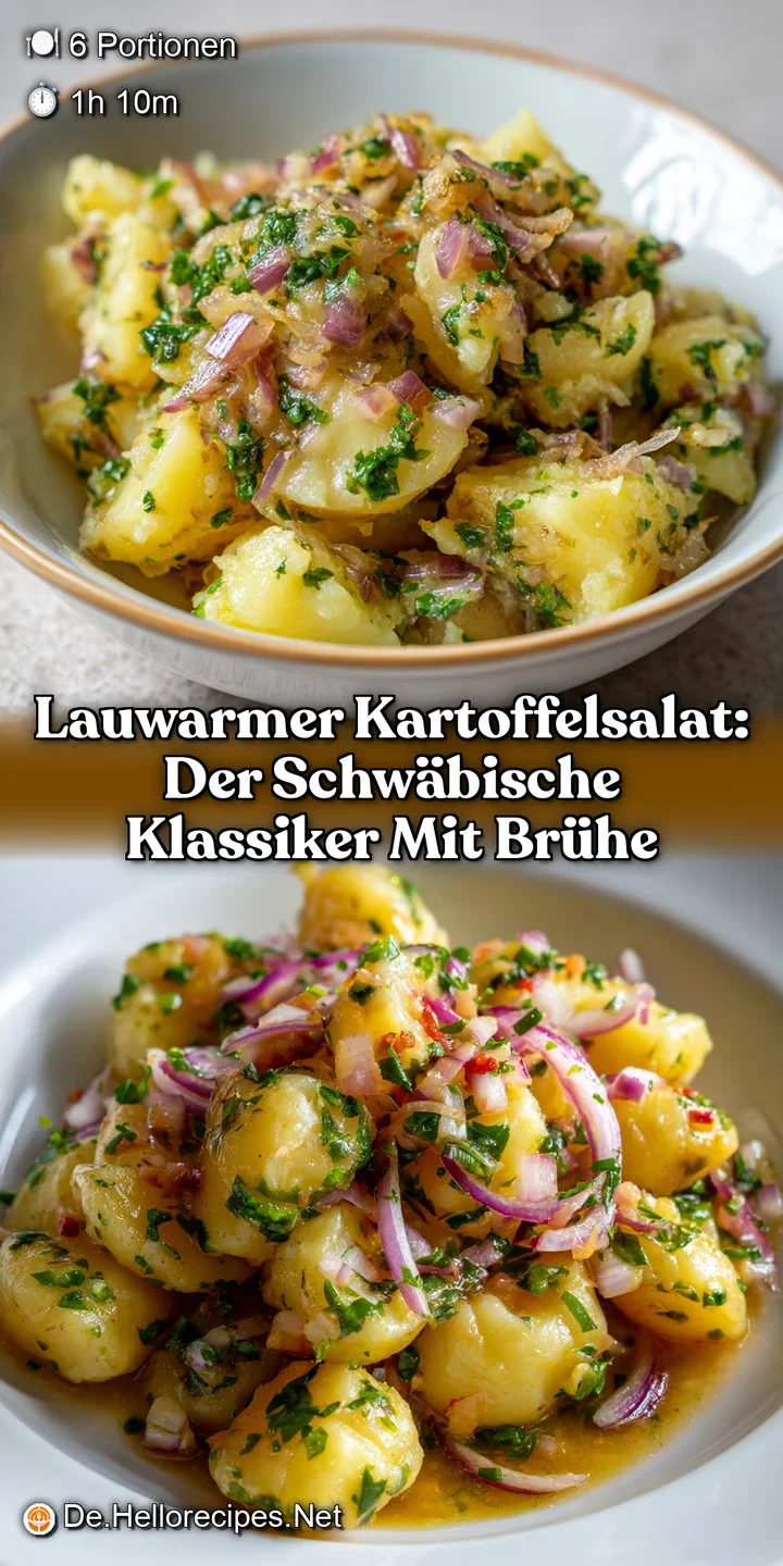 Lauwarmer Kartoffelsalat: Der schw&auml;bische Klassiker mit Br&uuml;he