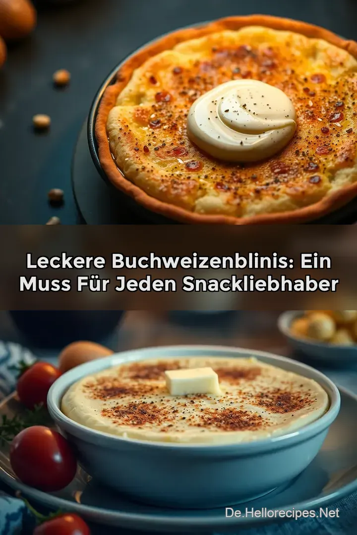 Leckere Buchweizenblinis: Ein Muss für jeden Snackliebhaber