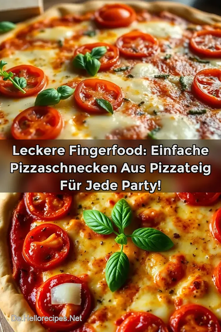 Leckere Fingerfood: Einfache Pizzaschnecken aus Pizzateig für jede Party!