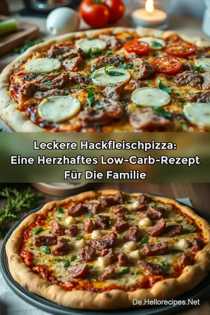 Leckere Hackfleischpizza: Eine Herzhaftes Low-Carb-Rezept für die Familie