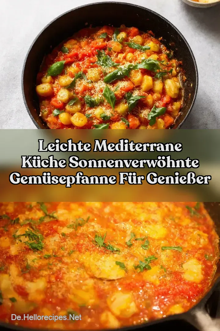 Leichte Mediterrane Küche Sonnenverwöhnte Gemüsepfanne für Genießer