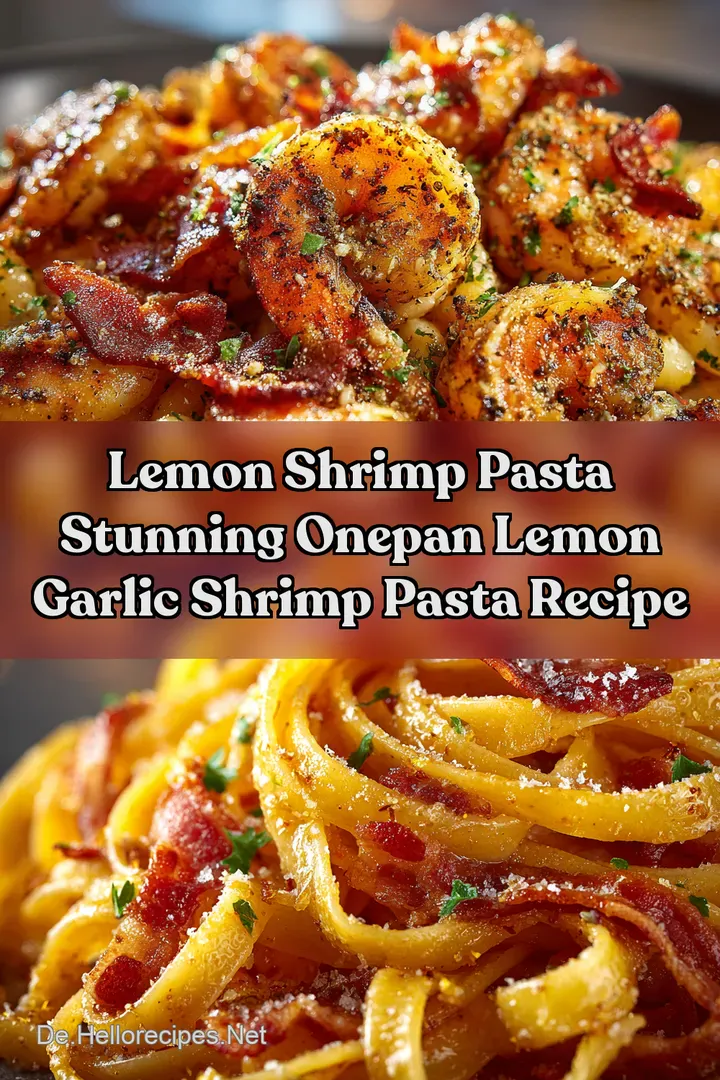 Lemon Shrimp Pasta Stunning OnePan Lemon Garlic Shrimp Pasta Recipe