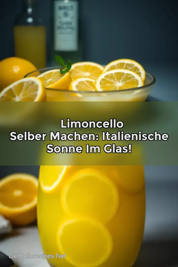 🍋 Limoncello Selber Machen: Italienische Sonne im Glas!