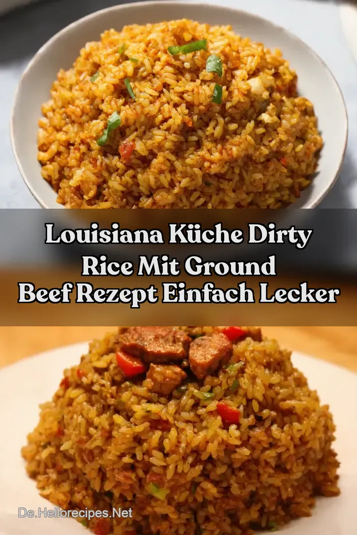 Louisiana K&uuml;che Dirty Rice Mit Ground Beef Rezept Einfach Lecker