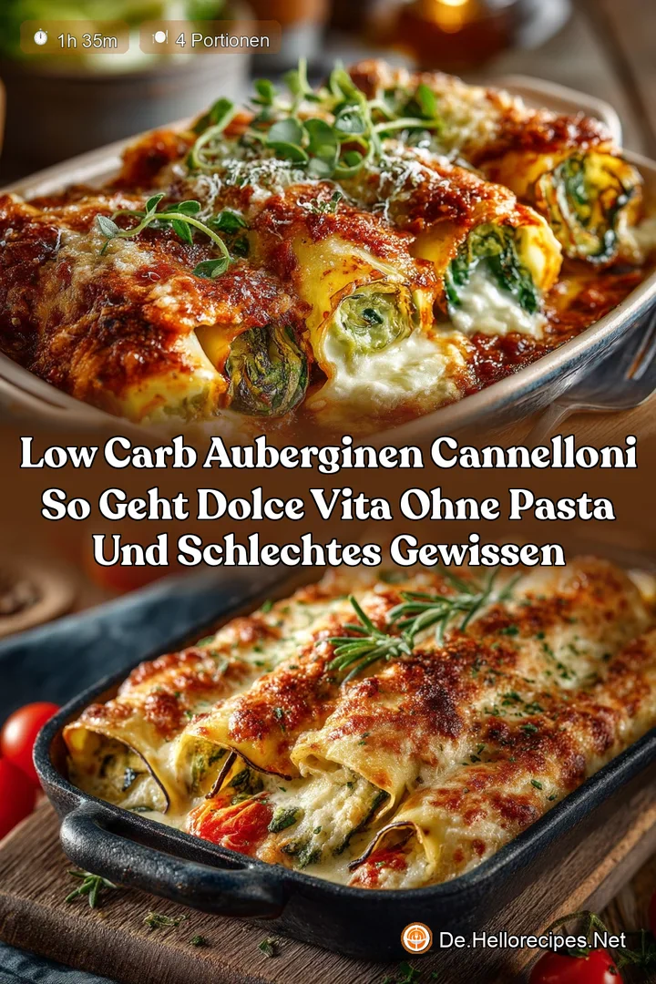 Low Carb Auberginen Cannelloni So geht Dolce Vita ohne Pasta und schlechtes Gewissen