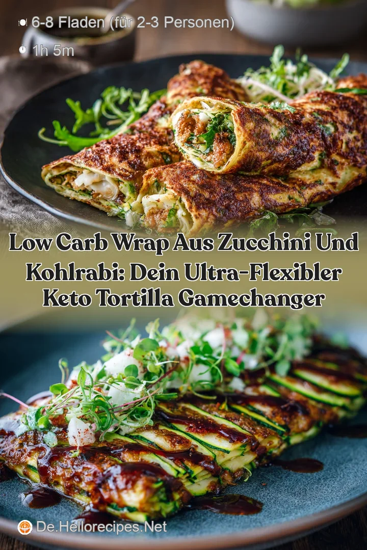 Low Carb Wrap aus Zucchini und Kohlrabi: Dein ultra-flexibler Keto Tortilla Gamechanger