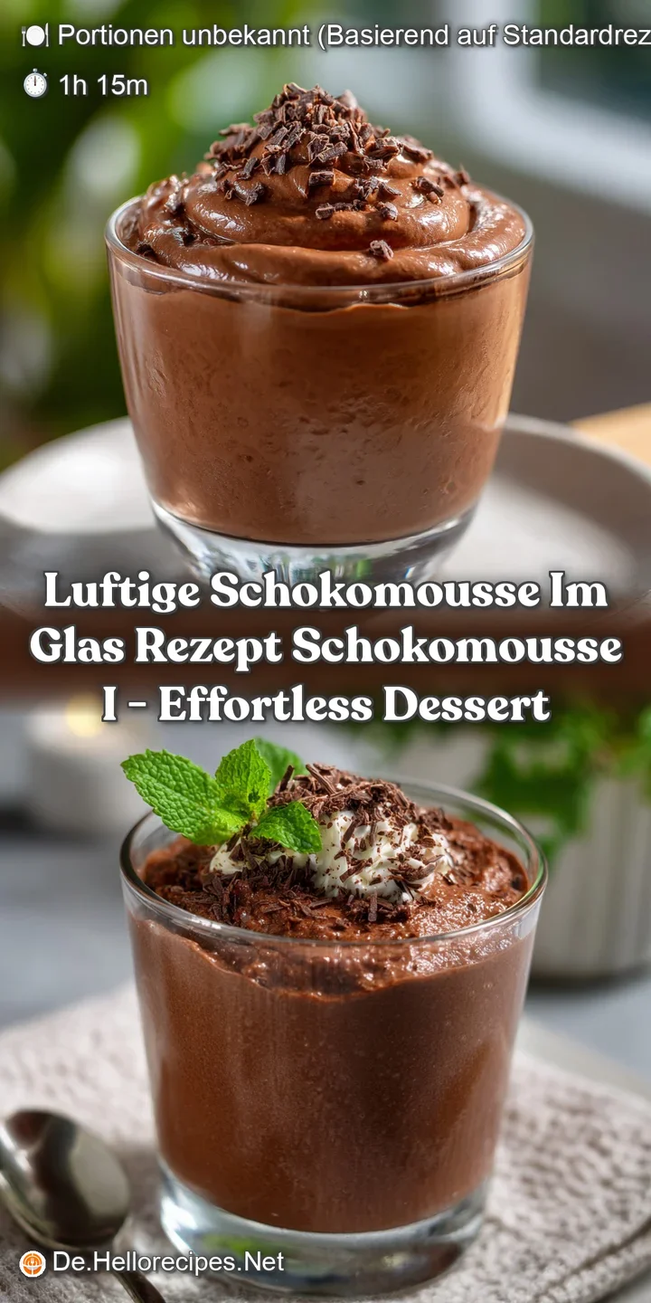 luftige schokomousse im glas rezept schokomousse i - Effortless Dessert