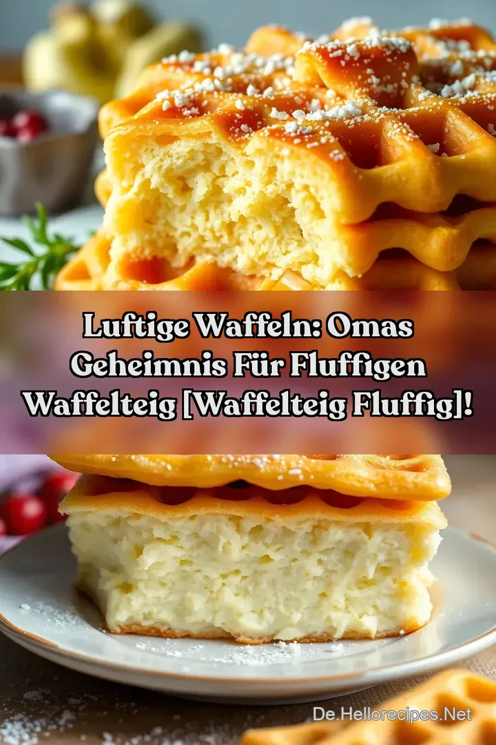 Luftige Waffeln: Omas Geheimnis für Fluffigen Waffelteig [waffelteig fluffig]!