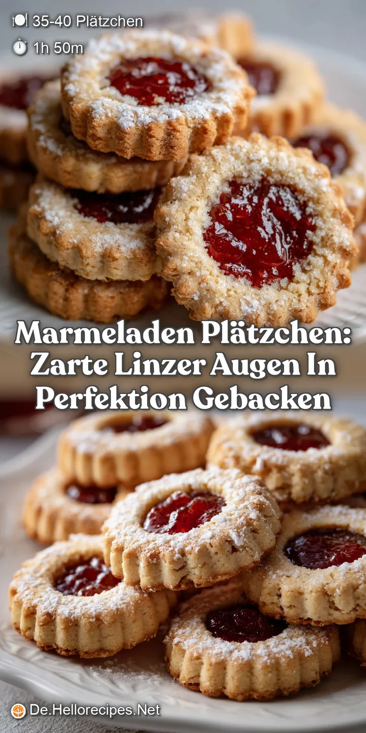 Marmeladen Pl&auml;tzchen: Zarte Linzer Augen in Perfektion gebacken