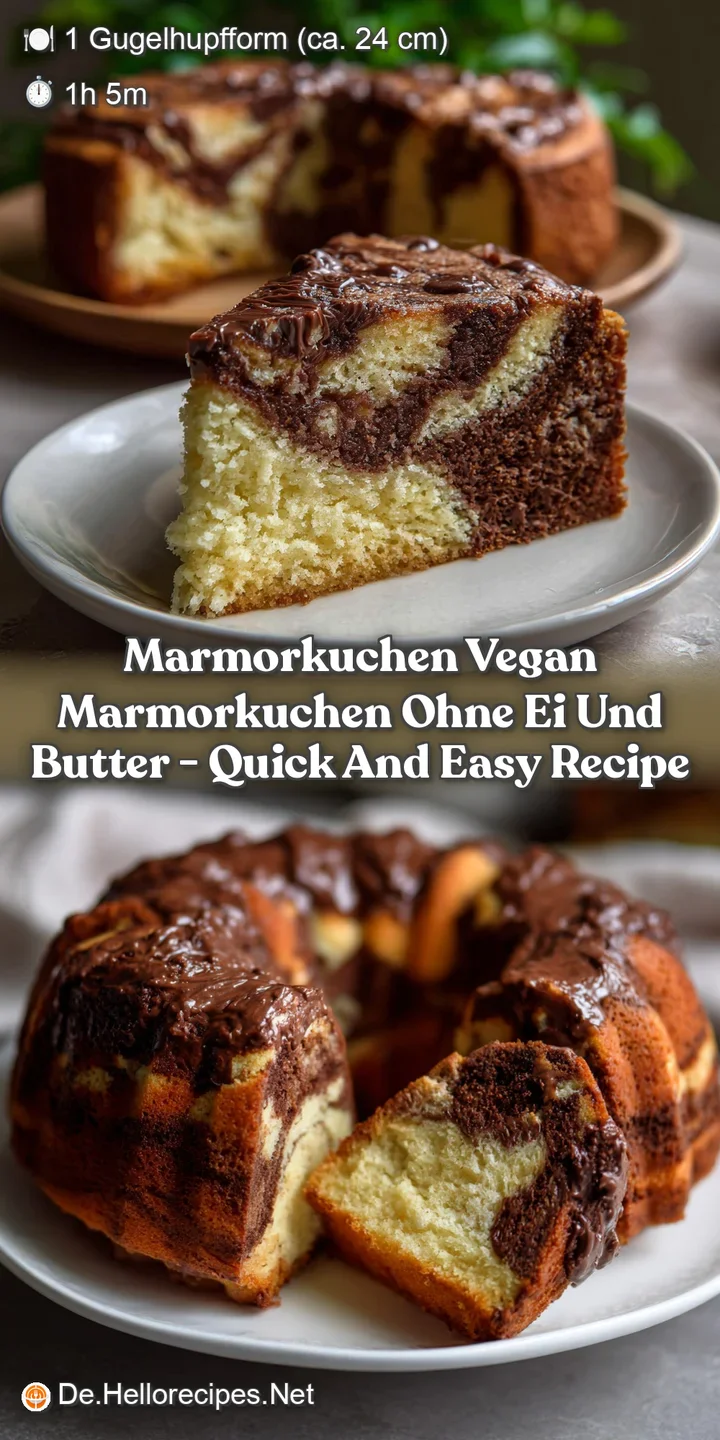 Marmorkuchen Vegan Marmorkuchen Ohne Ei Und Butter - Quick and Easy Recipe