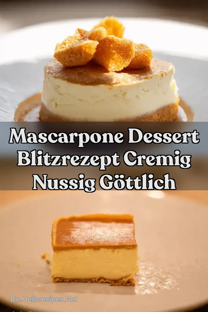 Mascarpone Dessert Blitzrezept Cremig Nussig Göttlich
