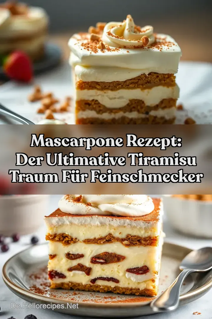 Mascarpone Rezept: Der Ultimative Tiramisu Traum für Feinschmecker