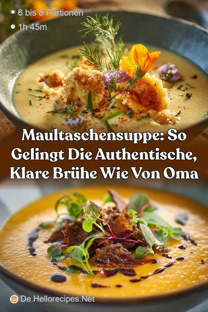 Maultaschensuppe: So gelingt die authentische klare Br&uuml;he wie von Oma