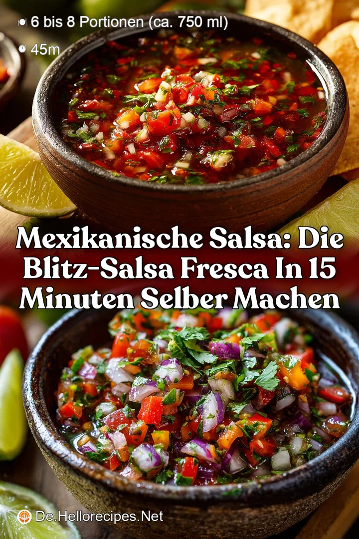Mexikanische Salsa: Die Blitz-Salsa Fresca in 15 Minuten selber machen