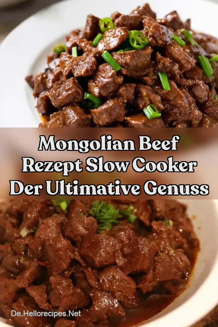 Mongolian Beef Rezept Slow Cooker Der ultimative Genuss