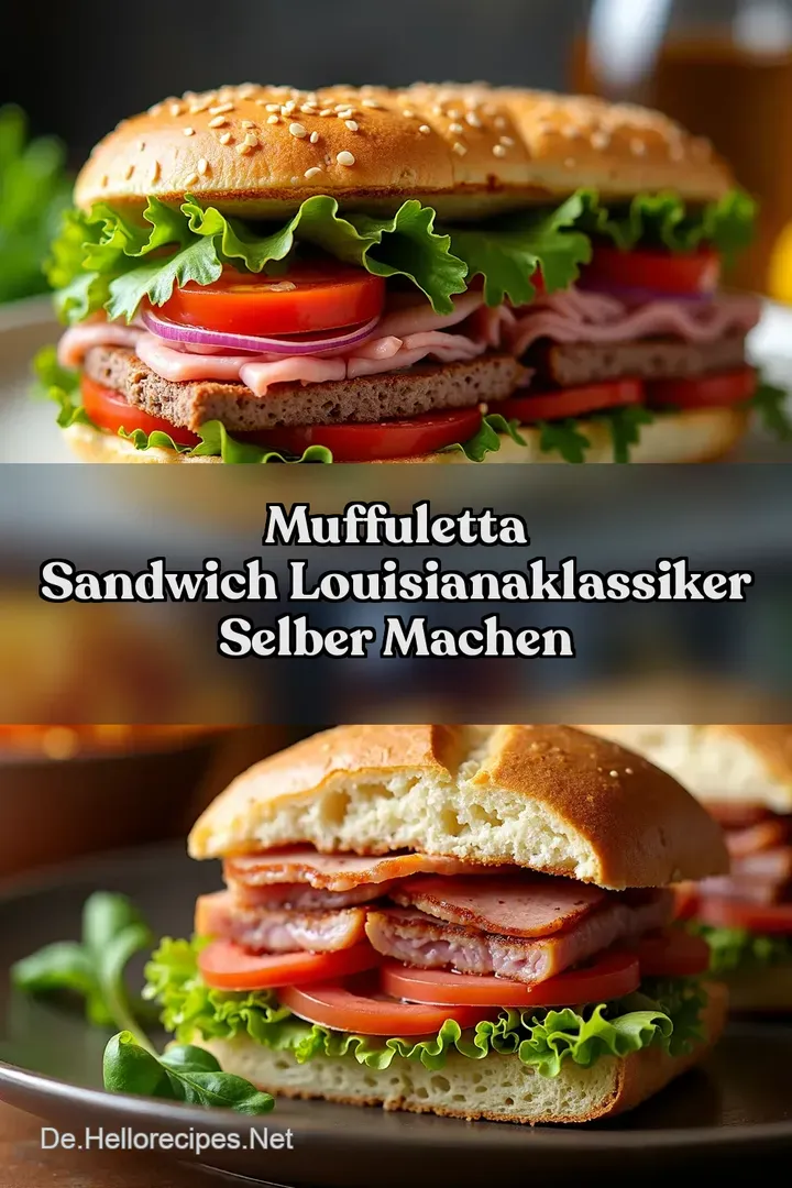 Muffuletta Sandwich LouisianaKlassiker selber machen
