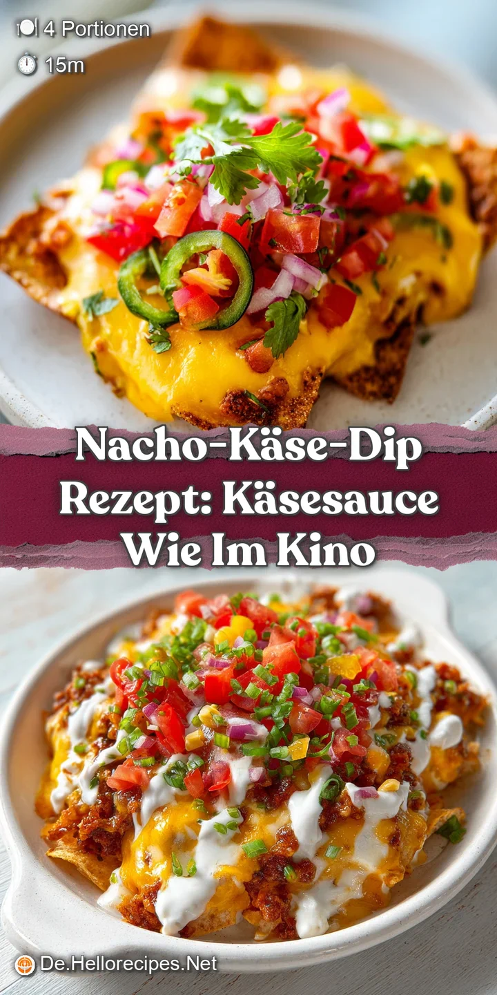 Close-up of bubbling, melted nacho cheese dip with bits of red pepper and green onion, with golden-brown chips dipped in.