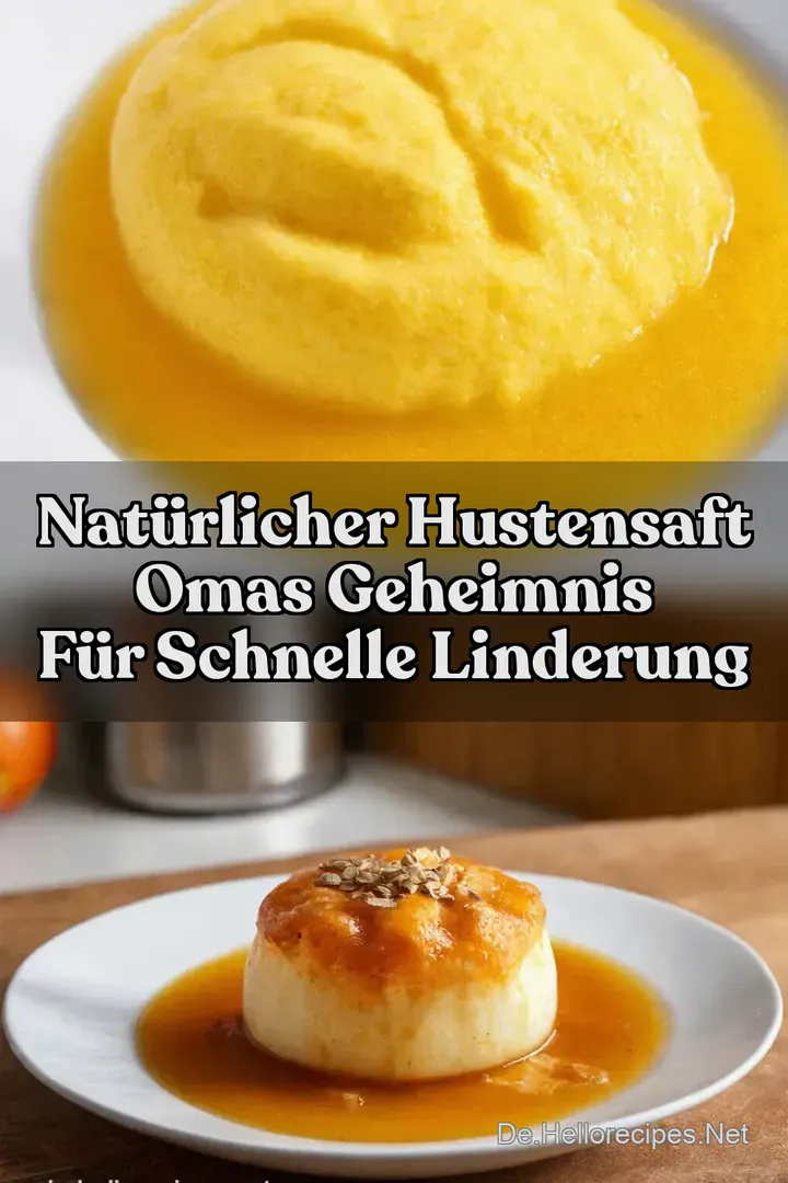 Nat&uuml;rlicher Hustensaft Omas Geheimnis f&uuml;r schnelle Linderung