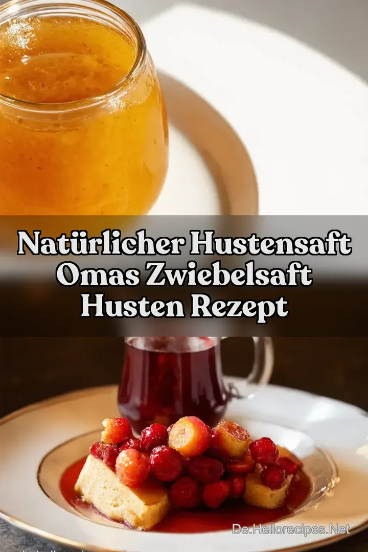 Nat&uuml;rlicher Hustensaft Omas Zwiebelsaft Husten Rezept