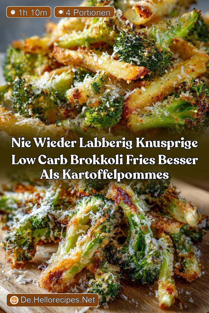 Nie wieder labberig Knusprige Low Carb Brokkoli Fries Besser als KartoffelPommes