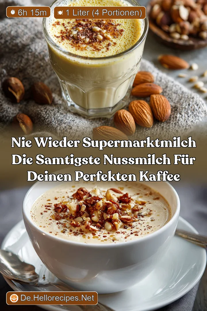 Nie wieder SupermarktMilch Die samtigste Nussmilch f&uuml;r deinen perfekten Kaffee