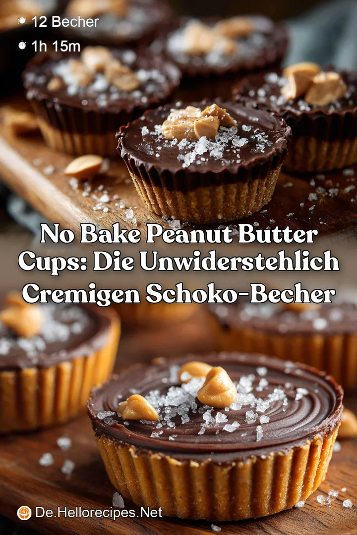No Bake Peanut Butter Cups: Die unwiderstehlich cremigen Schoko-Becher