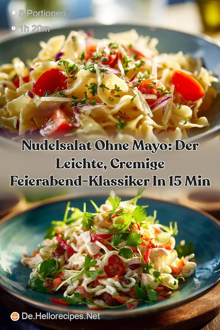 Nudelsalat Ohne Mayo: Der leichte cremige Feierabend-Klassiker in 15 Min