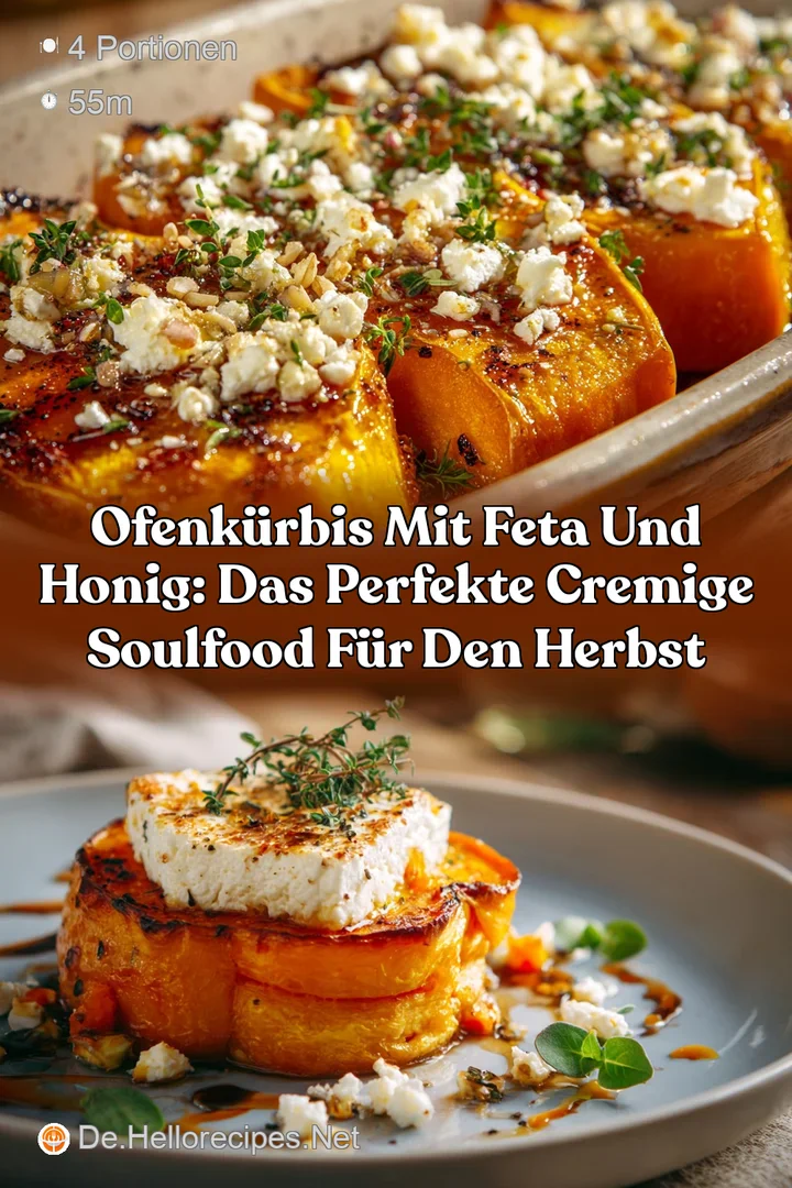 Ofenk&uuml;rbis mit Feta und Honig: Das perfekte cremige Soulfood f&uuml;r den Herbst