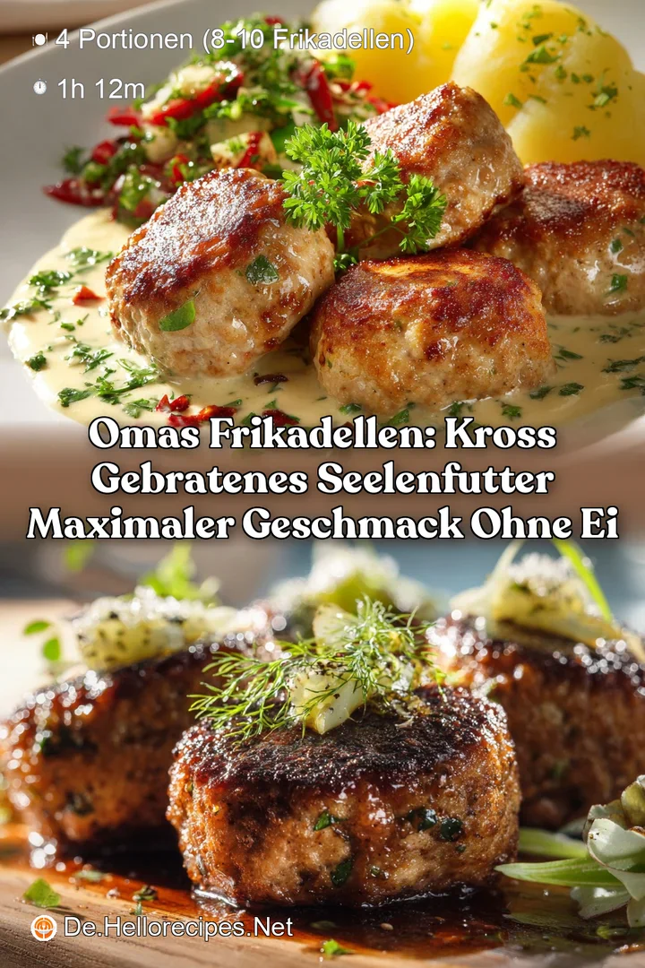Omas Frikadellen: Kross gebratenes Seelenfutter Maximaler Geschmack ohne Ei