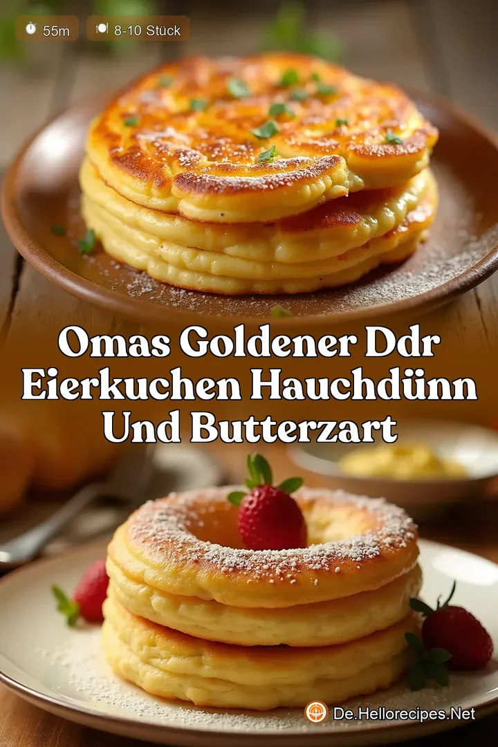 Omas goldener DDR Eierkuchen Hauchdünn und butterzart