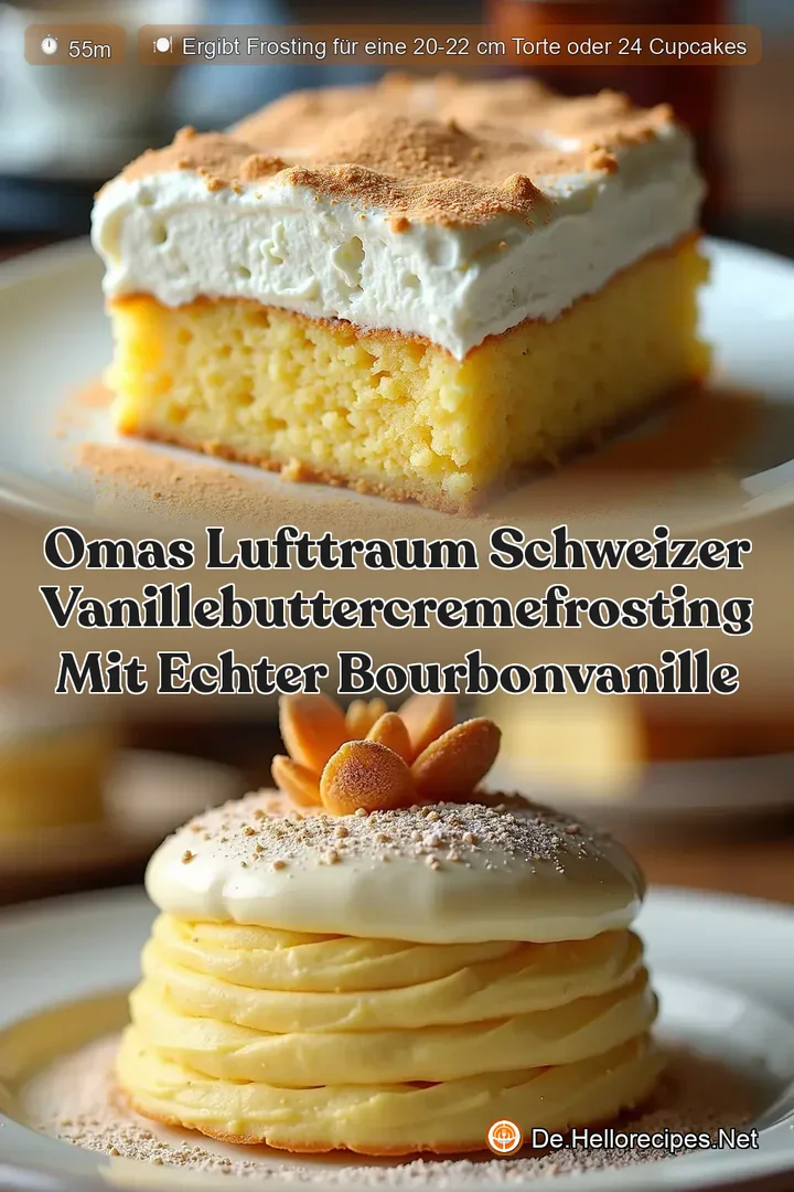 Omas Lufttraum Schweizer VanilleButtercremeFrosting mit echter BourbonVanille