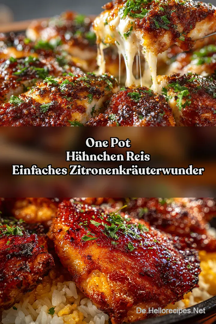 One Pot H&auml;hnchen Reis Einfaches ZitronenKr&auml;uterWunder